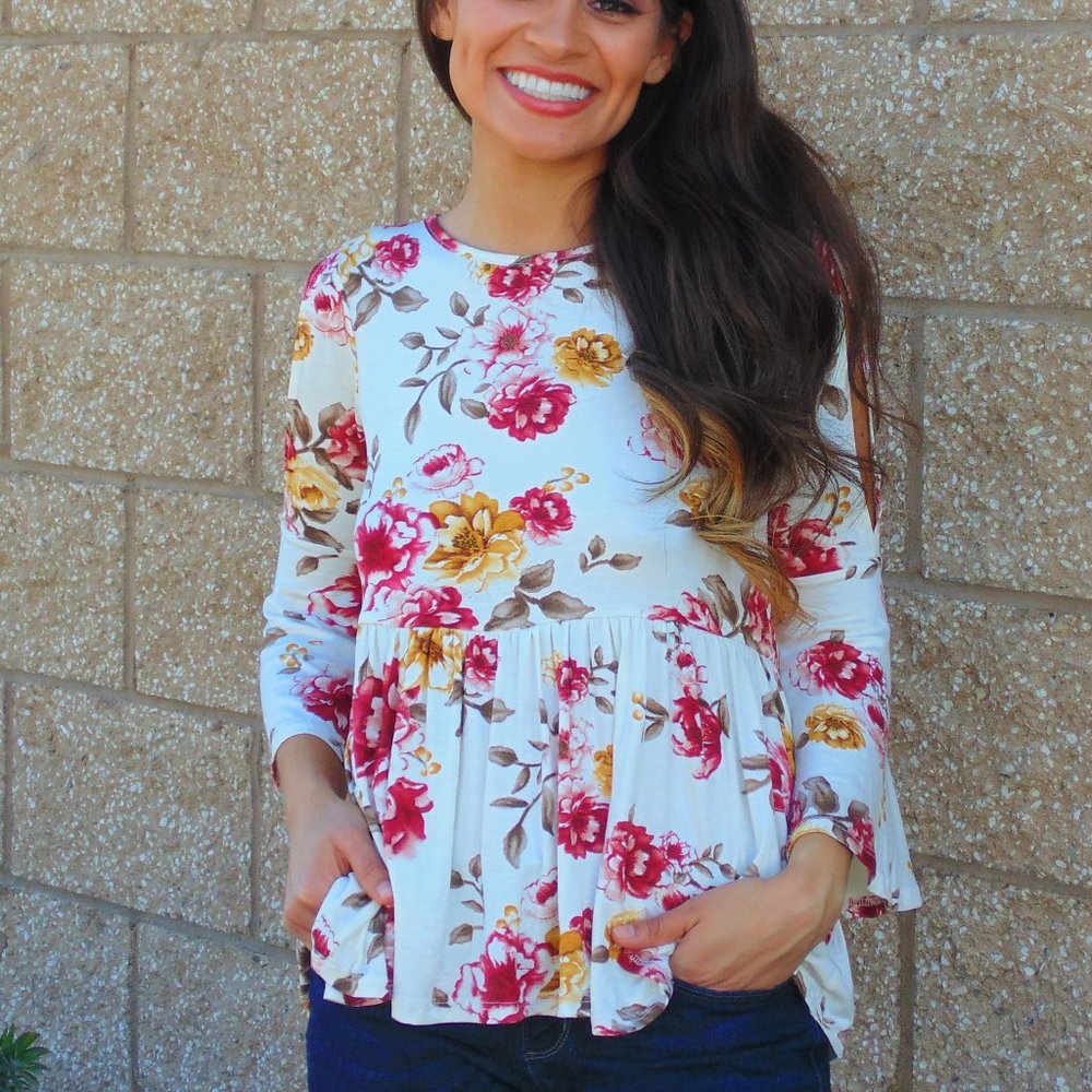 Open Back Baby Doll Shirt